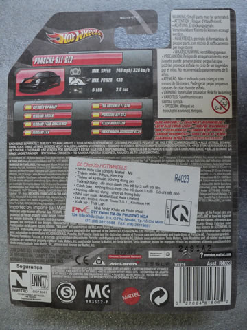 Rear Card Porsche 911 GT2 Speed Machines