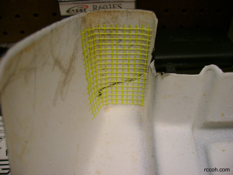 Apply tape for lexan body