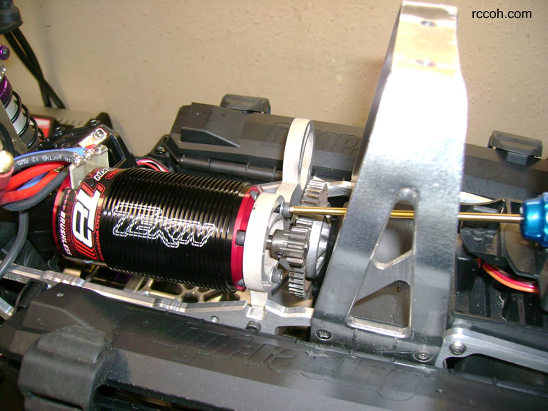 Loosen motor for setting spur gear mesh