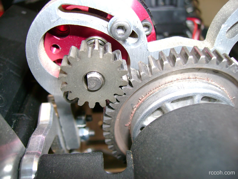 Properly set spur gear mesh