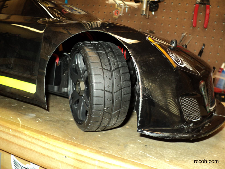 Sweep tires installed