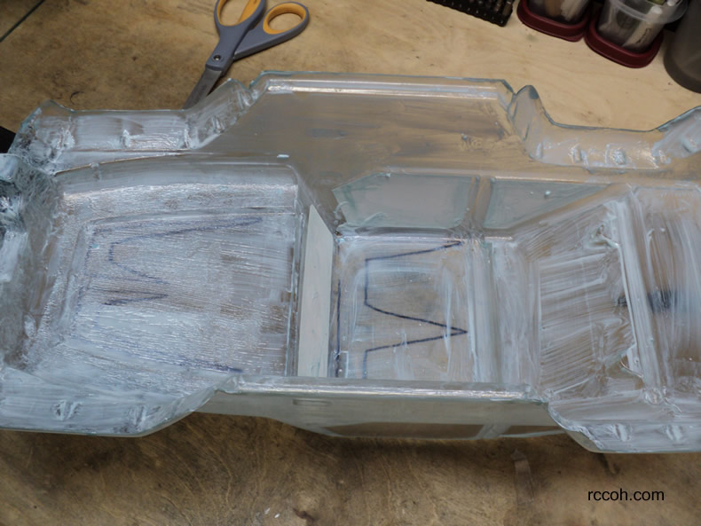 Jeep with Fasmask painted on