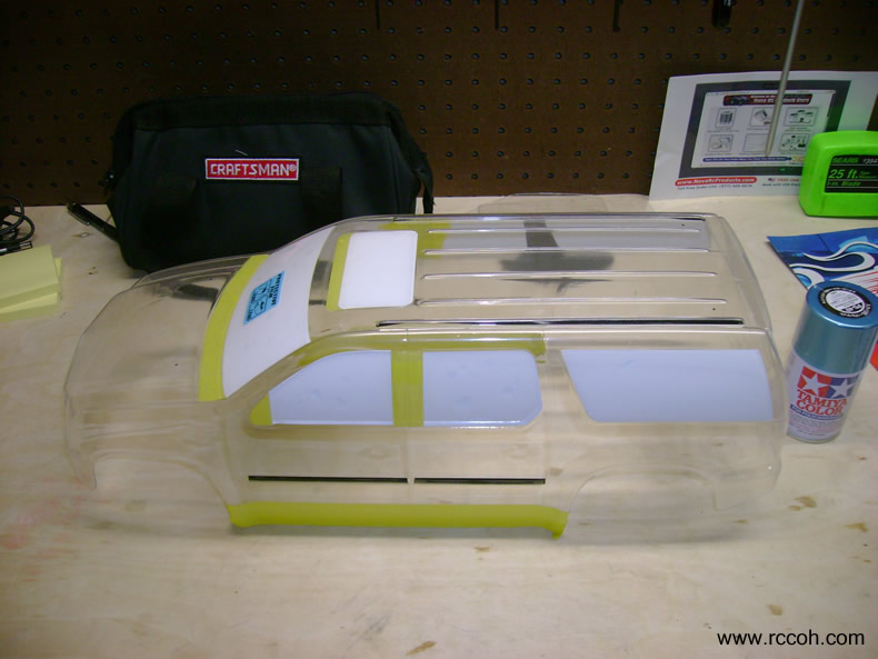 painting proline rc body