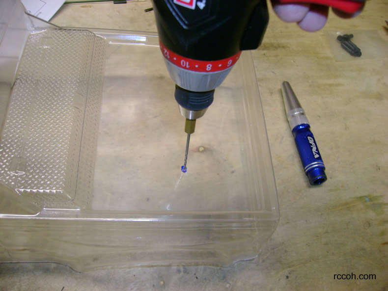 Drill holes before painting