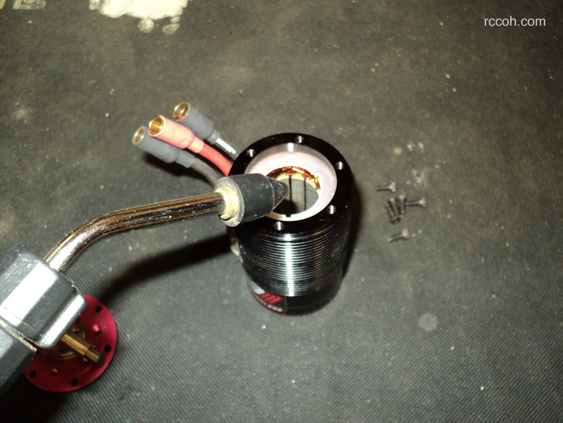 Blow parts off
